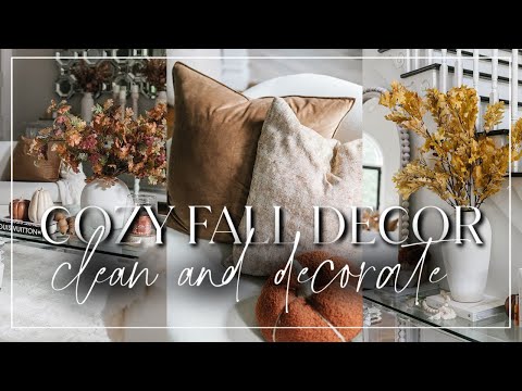 Fall Home Refresh Cozy Living Room Makeover | Cleaning and Cozy Decorating! #CleanWithMe