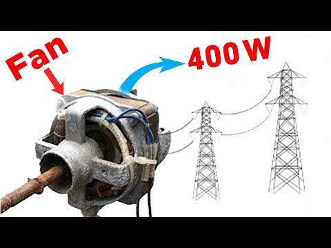 I Turn Ceiling Fan into 220v electric Generator