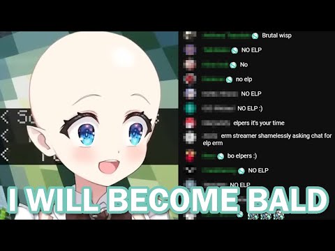 Mint goes bald because chat doesn't want to help 【Maid Mint Fantome & Dokibird】