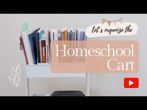 HOMESCHOOL ROLLING CART FOR MOM | FUNCTIONAL AND EFFICIENT