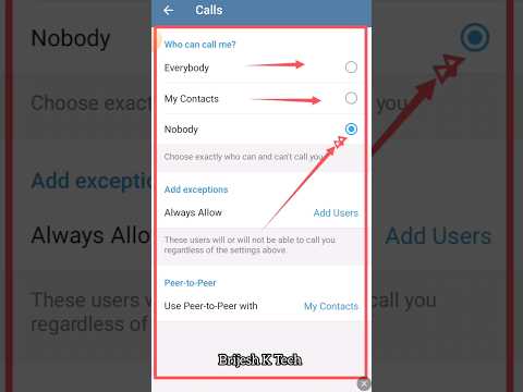 Telegram Par Call Kaise Band Kare | #telegram #shorts #youtubeshorts ##short #brijeshktech