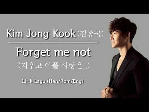 Kim Jong Kook (김종국) - Forget Me Not (지우고 아플 사랑은..) | Lirik Lagu