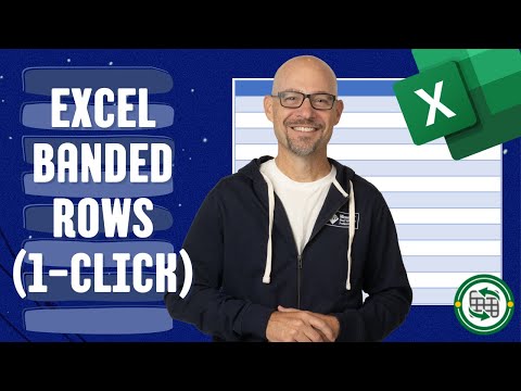 Excel How To Create Banded Rows with One Click