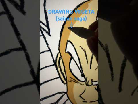 DRAWING VEGETA!!! #dragonball #dragonballz #dragonballsuper #drawing #anime #shorts