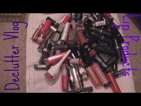 Declutter Vlog #18: Lip Products {Round 5}