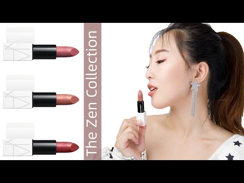 NARS Cosmetics：Zen Collection Lipstick Swatches 2020｜Tolede ｜ Rosecliff ｜ Banned Red