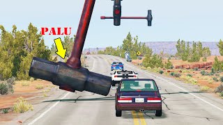 Mobil vs Hammer - BeamNG Drive