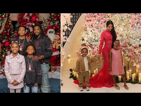 Cardi B and Offset Celebrate Christmas Separately, Divide Children