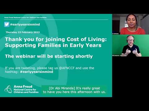 Cost of Living webinar: Supporting families in early years