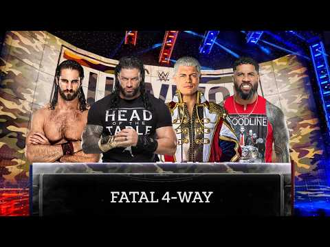 Fatal 4-Way Match | No Holds Barred | WWE Survivor War Games