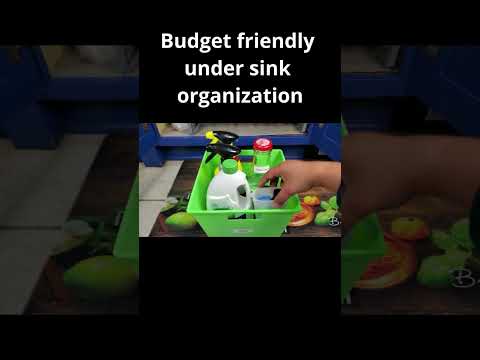 Under-sink Organization On A Budget: Dollar Store Ideas To Keep Your Kitchen Tidy #ytshorts #shorts