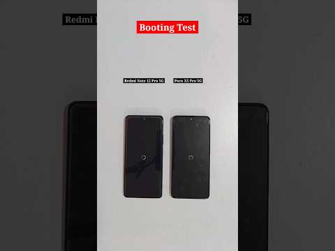 Redmi Note 12 Pro 5G vs Poco X5 Pro 5G Booting Test Comparison #shorts #youtubeshorts #shortvideo