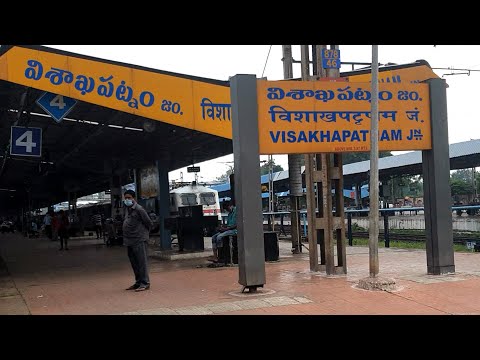 VSKP Junction, Visakhapatnam railway station Andhra Pradesh, Indian Railways Video in 4k ultra HD