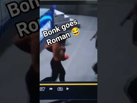 Roman gets knocked out 😂 #wwe #wwe2k23