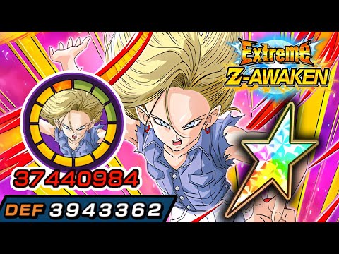 100% EZA INT ANDROID 18 LEVEL 10 LINKS + STICKER EFFECT!! Dragon Ball Z Dokkan Battle