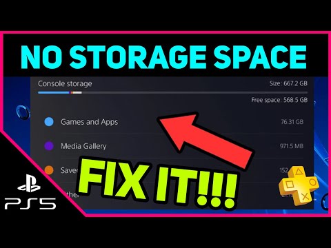 PS5 NO STORAGE SPACE EASY FIX!