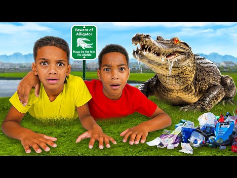 AN ALLIGATOR BROKE INTO OUR BACKYARD!