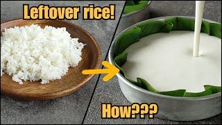 Do you have LEFTOVER RICE? Make this famous Filipino Delicacy with Few Ingredients!