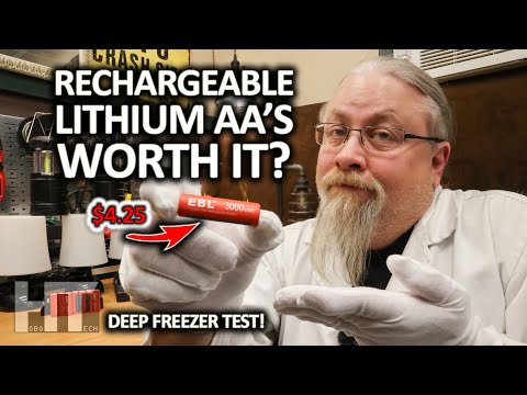 EBL Lithium Vs Ni-MH Rechargeable AA Batteries Review | Freeze Test