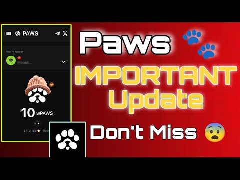 Paws Airdrop Important Update 😨 Paws Airdrop Listing Update 🔥Paws Airdrop