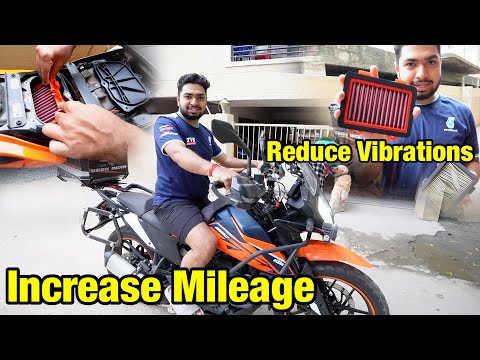 KTM 390 PERFORMANCE UPGRADES | AIR FILTER | Touring Bike Reduce Vibrations Kannada | TheGeekIndia