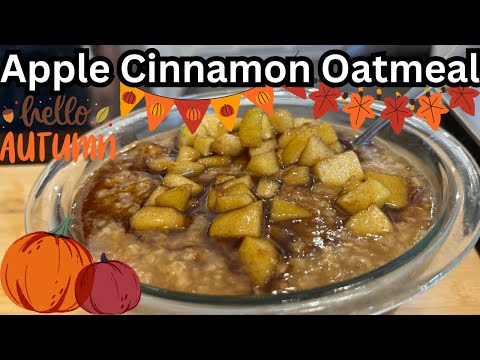 Delicious Warm Fall Apple Cinnamon Oatmeal