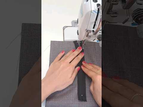 Zipper sewing technique#shorts