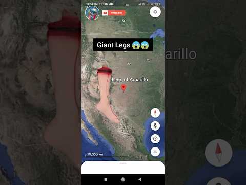 I Found Giant Legs On Google Earth😱 #shorts