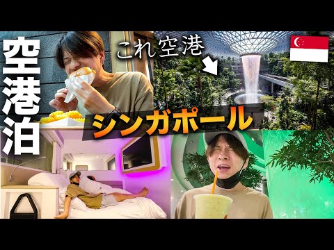 【朝４時起き】ハプニング発生！世界一の空港に泊まったらとんでもないことになった…！！【シンガポール旅行Vlog🇸🇬】