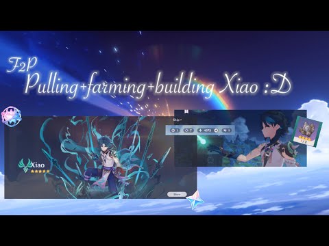 Pulling Xiao but then remembering I haven't pre-farmed :'D|Pulling+farming+building|Genshin Impact