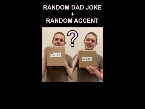 Telling a Random Dad Joke in a Random Accent (2) #Shorts