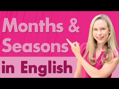 Learn MONTHS and SEASONS in English | English vocabulary and pronunciation