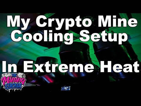 How I Keep My ASIC / GPU Crypto Miners / Farm Cool Under Extreme Heat In My Garage