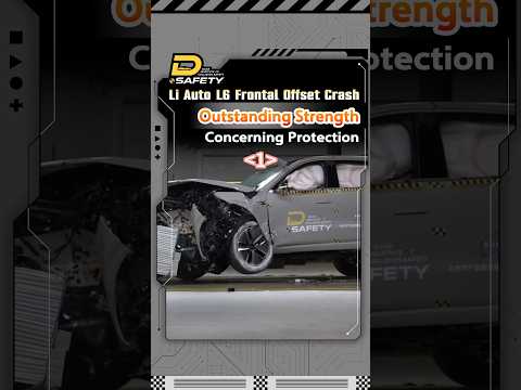 Li L6 Frontal Offset Crash #safetyfirst #crashtest #liauto