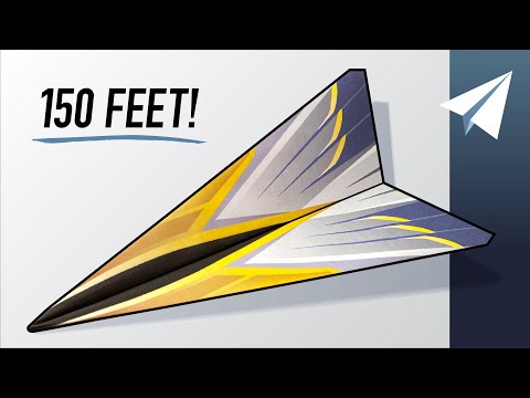 How to Fold a Paper Airplane that Flies REALLY Far (150 feet)! — Nighthawk