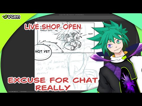 🏮#vtuber Art Cafe Open! Nighttime Shop Time also drawing comic【#commissionart #vgen 】