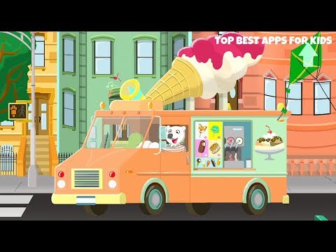 Cars and Trucks for Kids 🚌 Big City Vehicles App for Kids