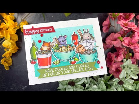 Oodles of Noodles Birthday Card | OLO Markers | Mama Elephant