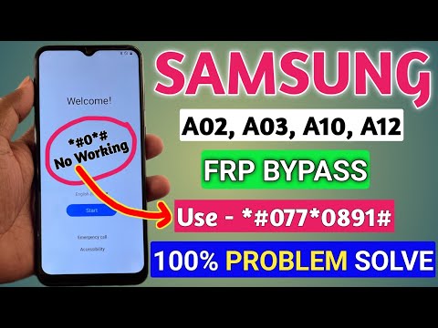 Samsung A02,A03,A10,A12 FRP Bypass✅ | NO Galaxy Store ❌ | NO Samsung ID | NO Alliance Shield ❌ NO PC