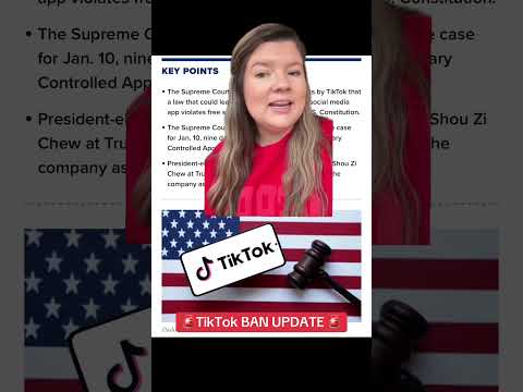 TikTok ban update as of December 18th supreme court update #tiktokban #tiktoknews #breakingnews