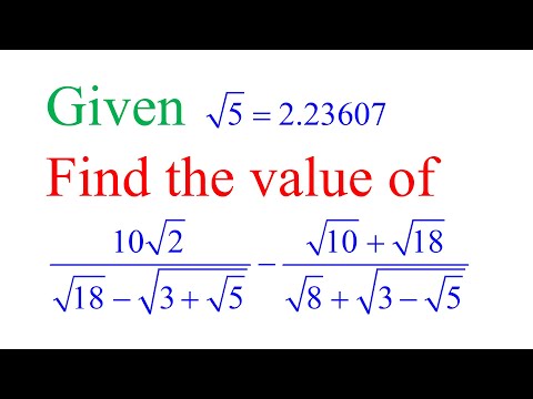 Algebra chap6 Exercise 6-5第62题， 二次不尽根的化简（老雷数学）