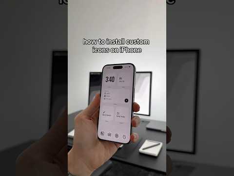 how to install custom icons on your iPhone or iPad. #productivity #minimalist #iphone #homescreen
