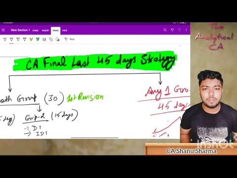 CA Final Last 45 days Study Plan Nov'24 exams| You can do atleast this still in 45 days| CA Final