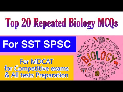 How to top 20 Biology most reapeted MCQs for SST HST CSS MDCAT SPSC PPSC FPSC all tests