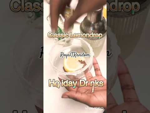 Trending Holiday Drinks Lemon drop Recipe #lemondrop #holiday #recipe #vlogmas