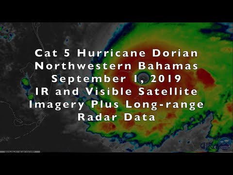 Hurricane Dorian Satellite and Radar Imagery on Sep 1, 2019