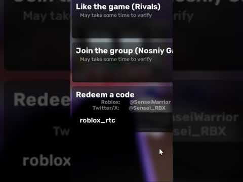 Rivals New Codes #roblox