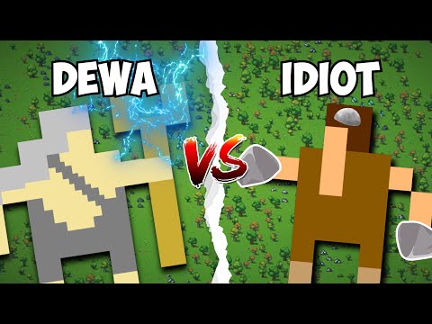 100 IDIOT vs 1 DEWA - WorldBox Indonesia