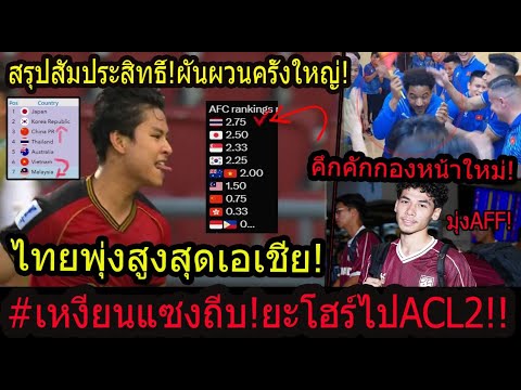 #ด่วน!ผันพวนไทยลีกโกยค่าสัมประสิทธิ์อันดับ1เอเชีย! ลีกเหงียนแซงยะโฮร์ตกชั้น!!/ธีราทรขอโทษทั้งประเทศ!