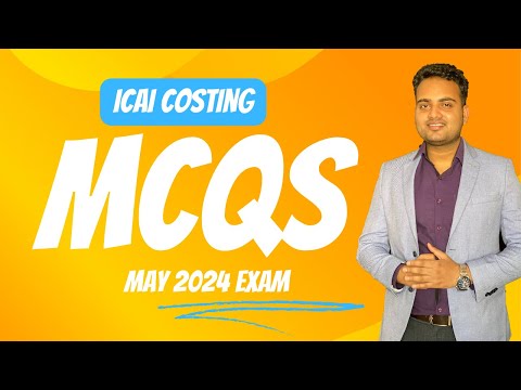 Costing ICAI Study Material MCQ for May 2024 Exam| Costing MCQs